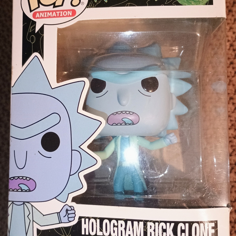 Funko Hologram Rick Clone Blue and Gray Figure